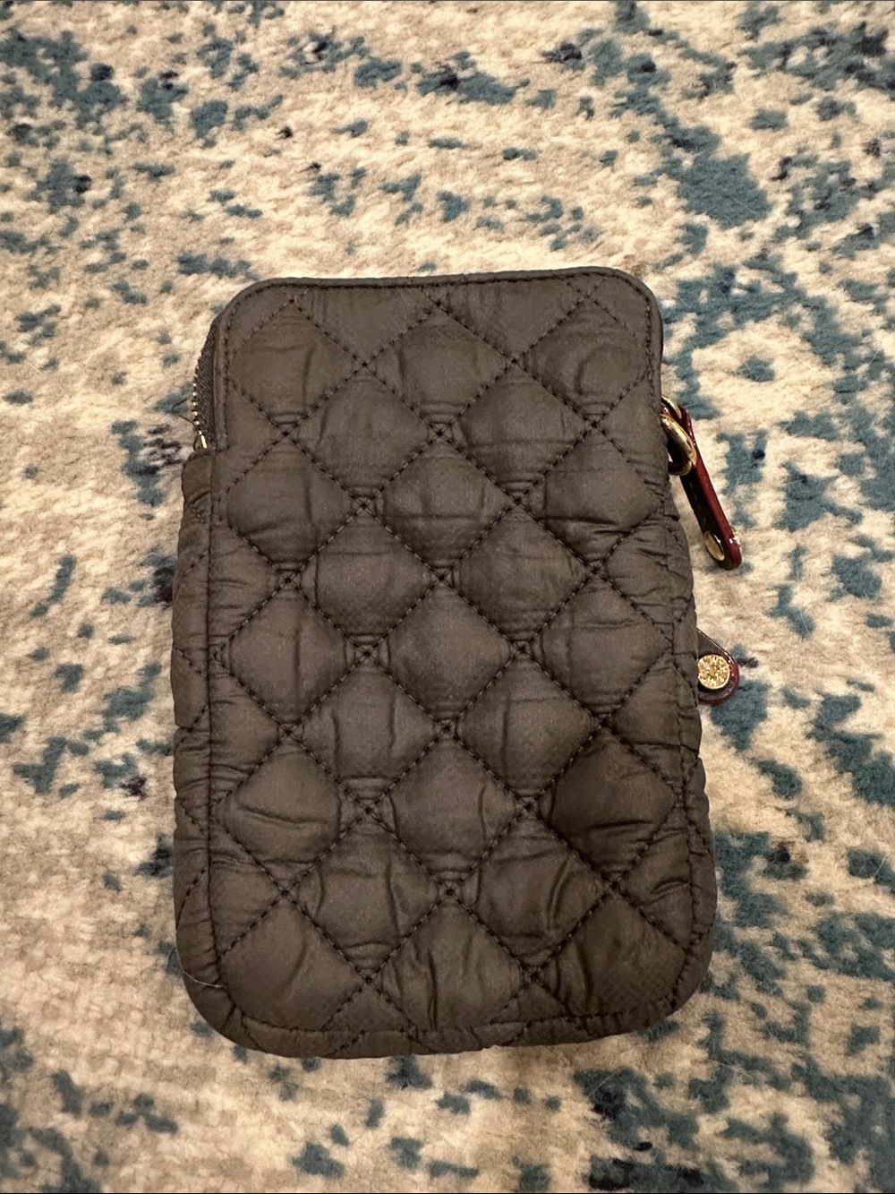 MZ Wallace Quilted Black phone or mini pouch wallet - Picture 2 of 4